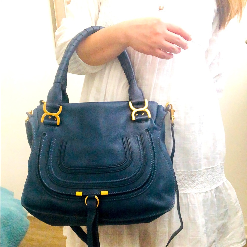 SOLD💰💰🥳🥳CHLOE MEDIUM MARCIE BAG✨✨💙💛